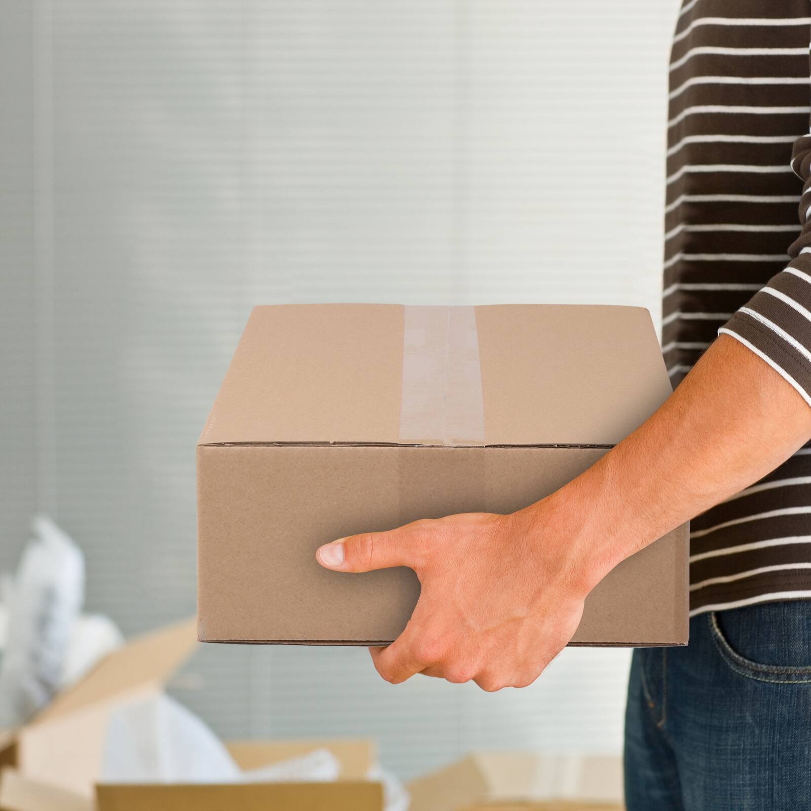 Alt View 2. Winado - 50 14x10x4 Shipping Boxs Packing Mailing Storage Corrugated Box 3 mm Thickness Recyclable Box for USPS, FedEx Shipping.
