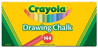 Crayola Drawing Chalk  
144 Colored Chalk Sticks  
Nontoxic