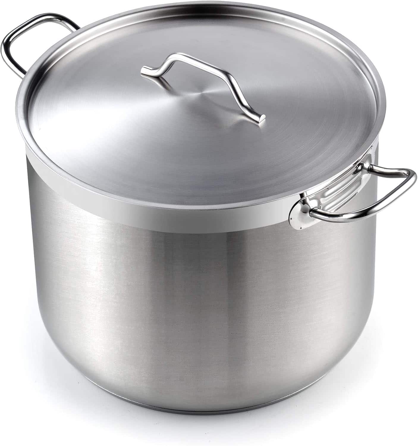 Cooks Standard - Professional 30 qt S/S Heavy Duty Stock Pot W/ Lid, Large Pot for Cooking Pasta, Soup,Induction& Oven & Dishwasher Safe - Stainless Steel