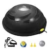 Front. VEVOR - Half Exercise Ball Trainer,26 inch Balance Ball Trainer,1500lbs Capacity Stability Ball,Yoga Ball with Resistance Bands - Back.