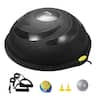 VEVOR - Half Exercise Ball Trainer,26 inch Balance Ball Trainer,1500lbs Capacity Stability Ball,Yoga Ball with Resistance Bands - Black