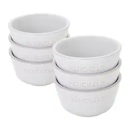 Henckels - Ceramic 6-pc Round Ramekin Set - White