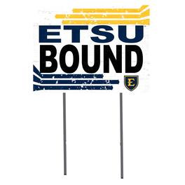 Jardine - ETSU Buccaneers 18" x 24" Team Yard Sign - White