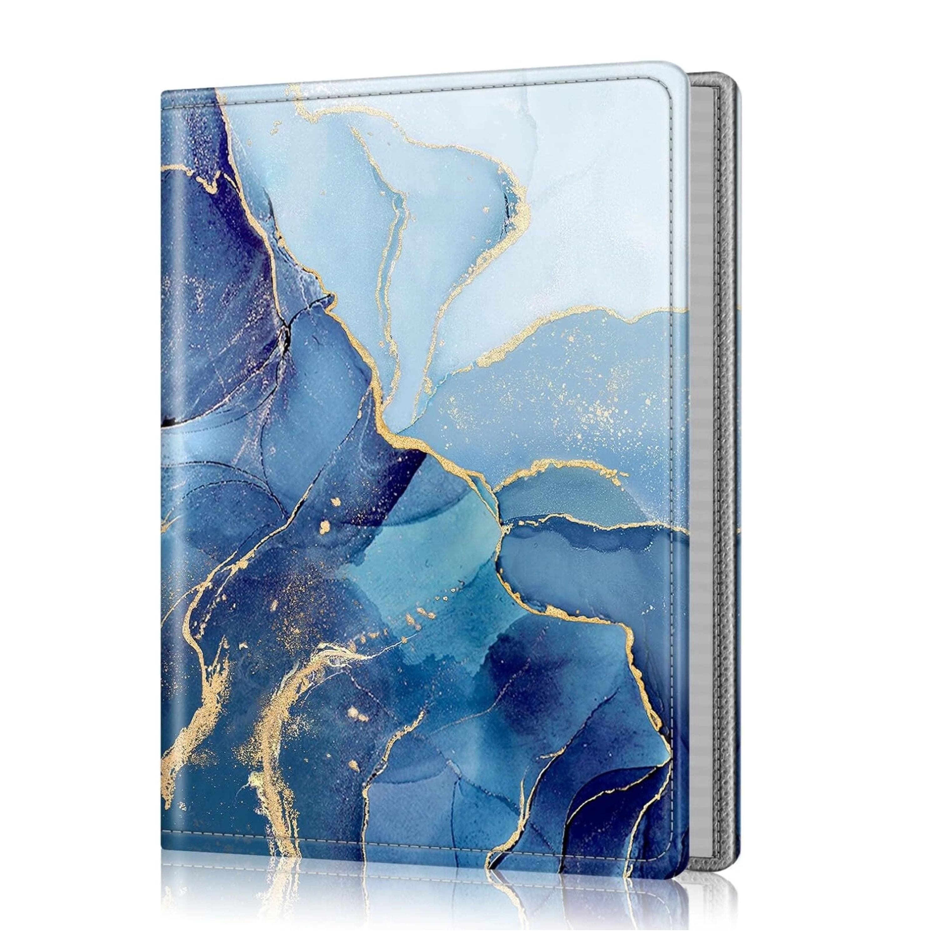 Kitcheniva - Portable Leather Wallet Photo Album 52 Photo Mini Capacity For 5x7 Photo - Ocean Marble price history on PriceWatchPro
