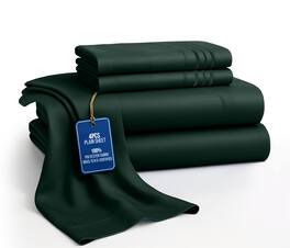Lux Decor Collection - 4-Piece King Bed Sheet Set, Ultra Soft Microfiber, Deep Pocket, Wrinkle-Resistant, Hypoallergenic, All-Season Comfort - Emerald