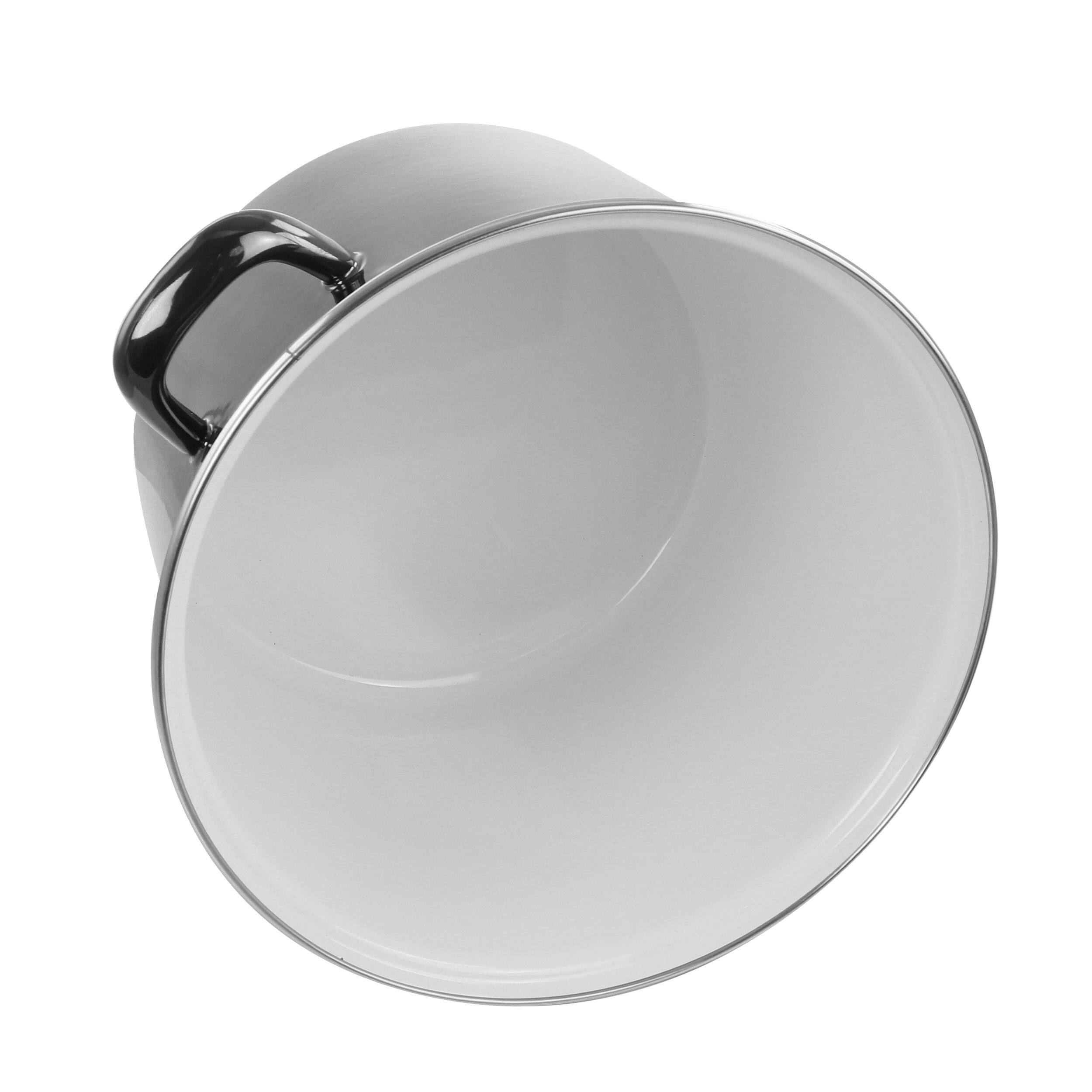 Alt View 4. Gibson - Gibson Home 12 Quart Enamel on Steel Stock Pot with Lid - Black.