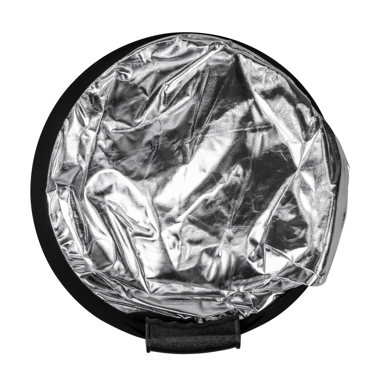 Alt View 3. Glow - Glow Circular Collapsible Reflector with Handles (42", Silver/White).