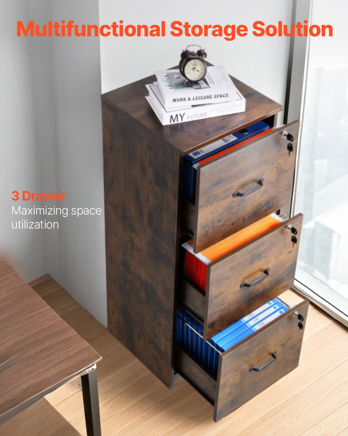 Multifunctional Storage Solution

3 Drawer  
Maximizing space utilization

WORK & LEISURE SPACE  
MY FUTURE