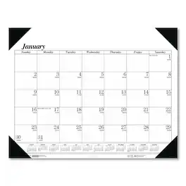 House of Doolittle - Recycled One Color Dated Monthly Desk Pad Calendar 12 Month January 2026 to December 2026