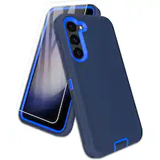 Front. Entronix - Entronix Bundle for Galaxy A15 - Heavy Duty Case & 1 Screen Protector - Blue.