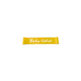 Amber Sporting Goods - Body Solid Tools (BSTBM1) Mini Bands for Workout Resistance Exercise & Physical Therapy, Core Strength, Very Light - Yellow