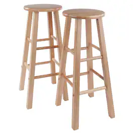 Winsome Wood - Element 2-Pc Bar Stool Set - Natural