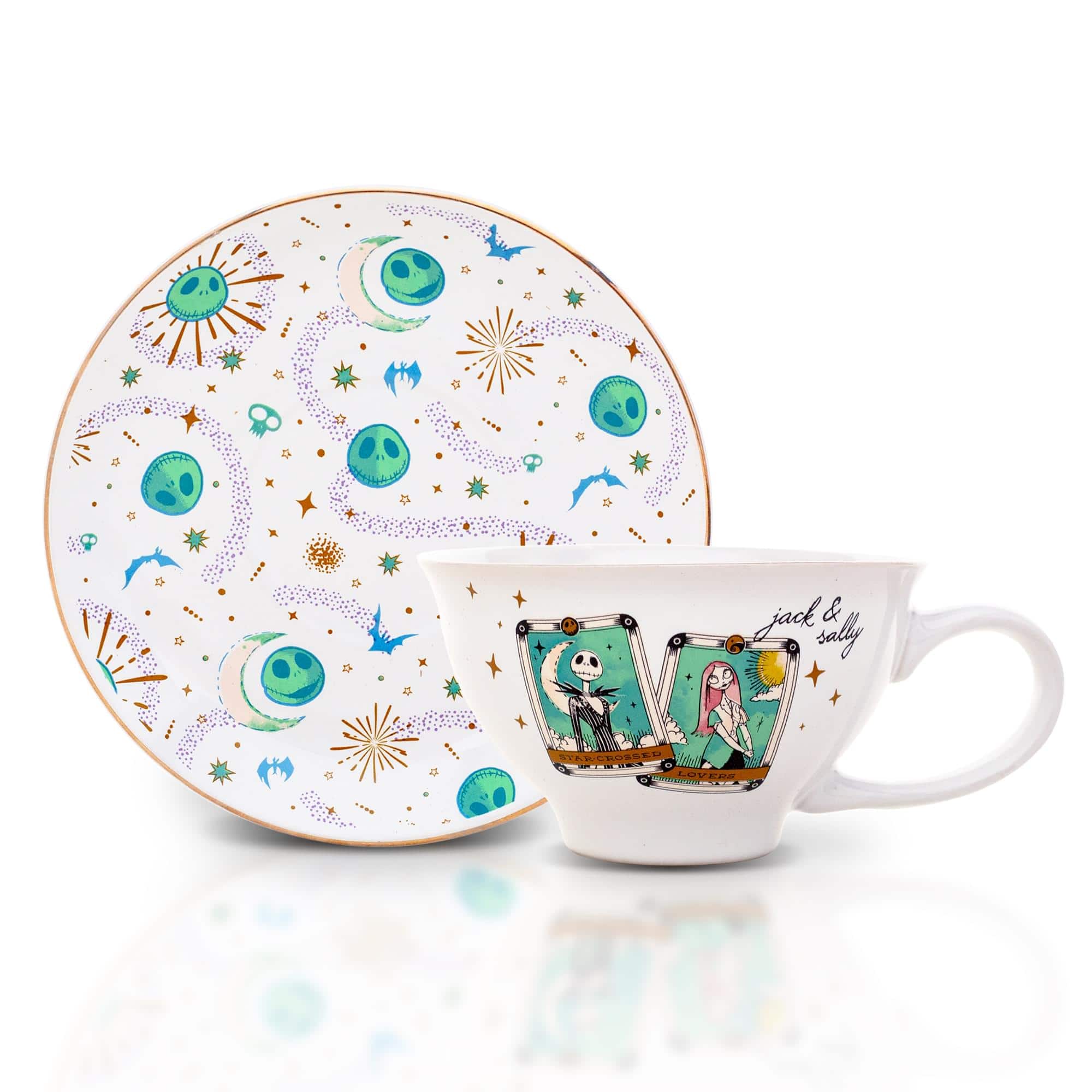 Disney - The Nightmare Before Christmas Tarot Cards Ceramic Teacup and Saucer Set - White price history on PriceWatchPro
