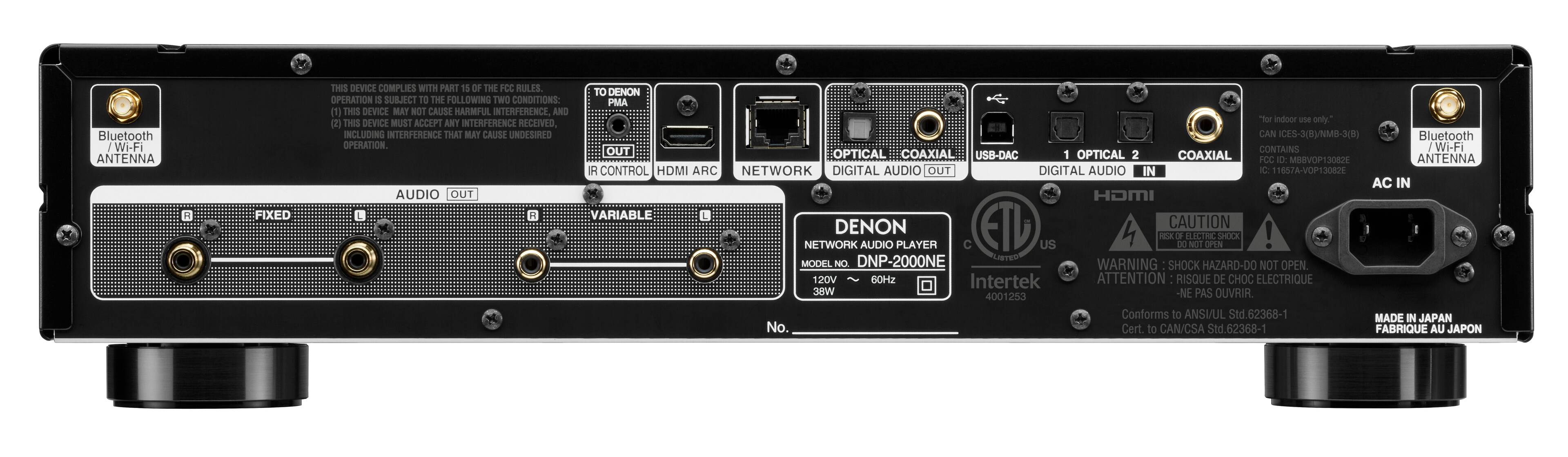 Alt View 11. Denon - DNP-2000NE Network Audio Player with HEOS, Alexa Compatible - Black.