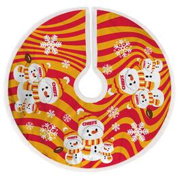Pegasus - Kansas City Chiefs Snowman Sherpa Christmas Tree Skirt - Multicolor