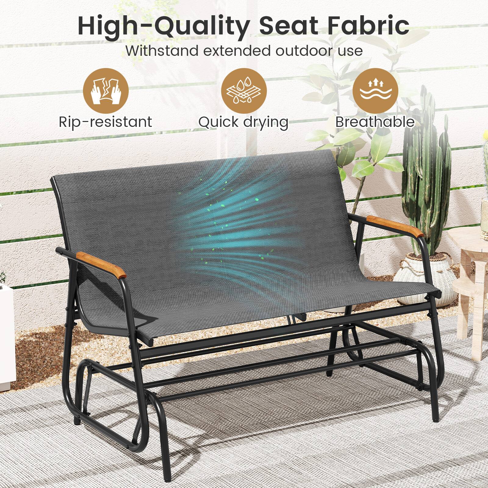 High-Quality Seat Fabric  
Withstand extended outdoor use  
Rip-resistant  
Quick drying  
Breathable