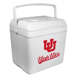 Indigo Falls - Utah Utes 24-Can Tailgate Cooler - White