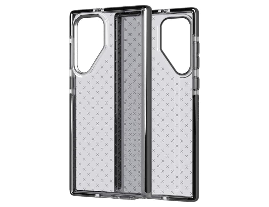 Tech21 - Evo Check Protective Phone Case for Samsung Galaxy S22 Ultra – - Smokey Black