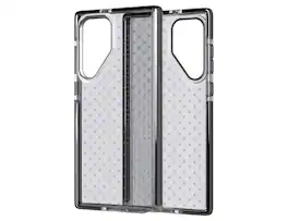 Tech21 - Evo Check Protective Phone Case for Samsung Galaxy S22 Ultra – - Smokey Black