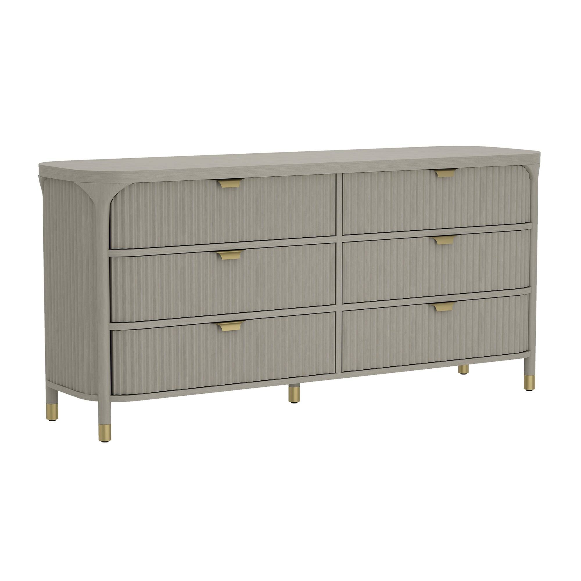 Alt View 2. Manhattan Comfort - Park Contemporary 68" Dresser - Gray.