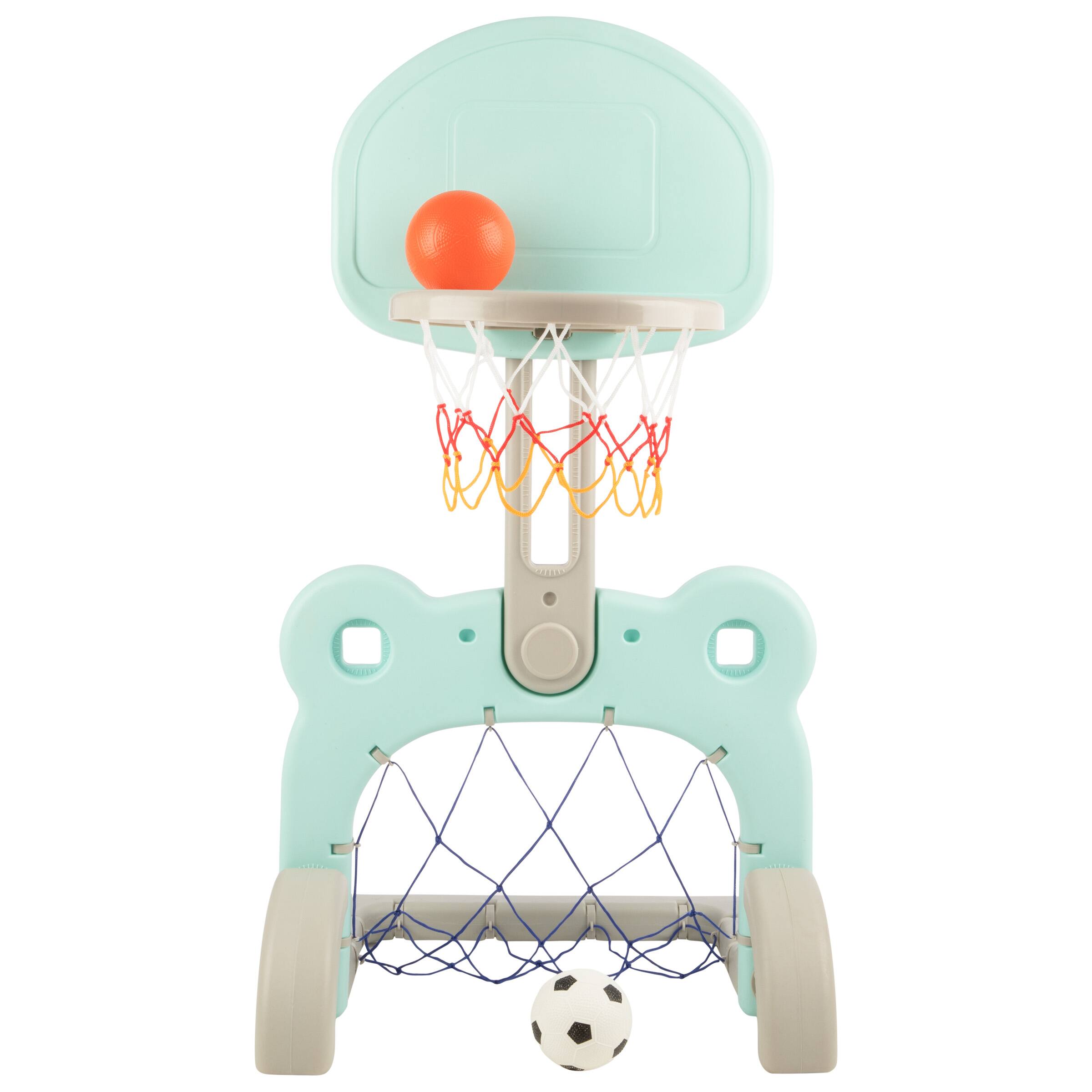Alt View 5. Hey! Play! - Kid Basketball Hoop and Soccer Goal - Blue.