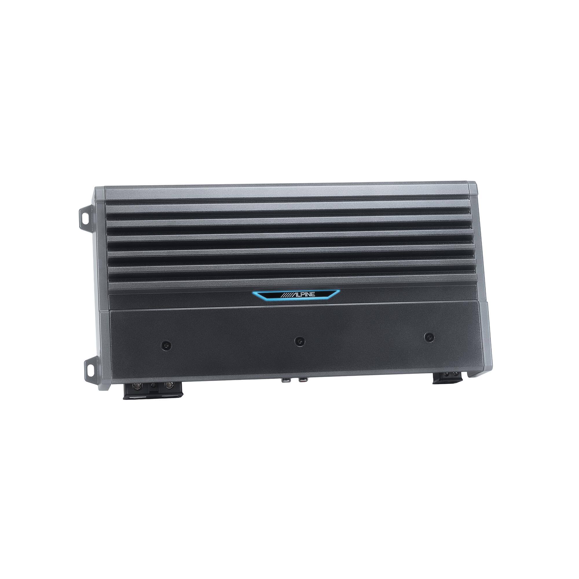 Alt View 1. Alpine - Alpine M-A120M 1200W Mono Marine Amplifier with IPX6 Waterproof Chassis - Black/Gray.