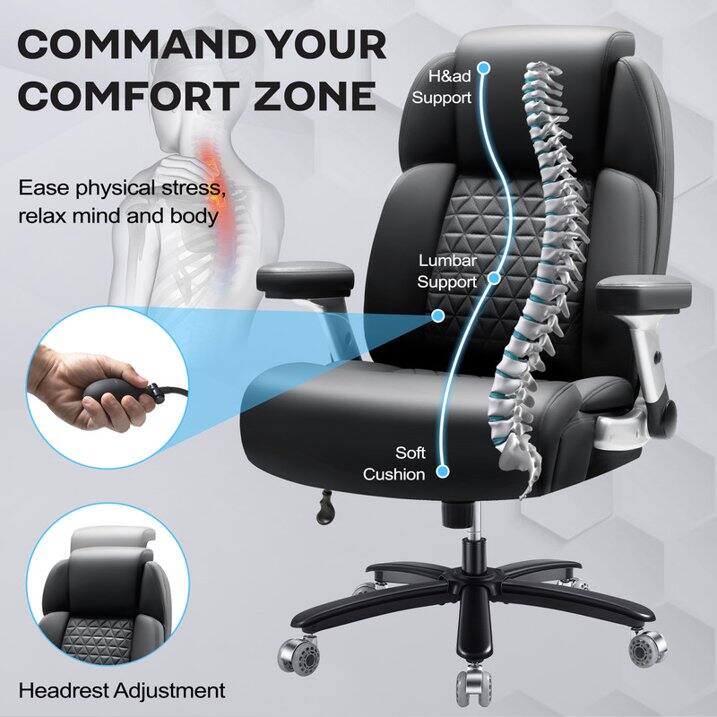 COMMAND YOUR COMFORT ZONE

Ease physical stress, relax mind and body

H&ad Support

Lumbar Support

Soft Cushion

Headrest Adjustment