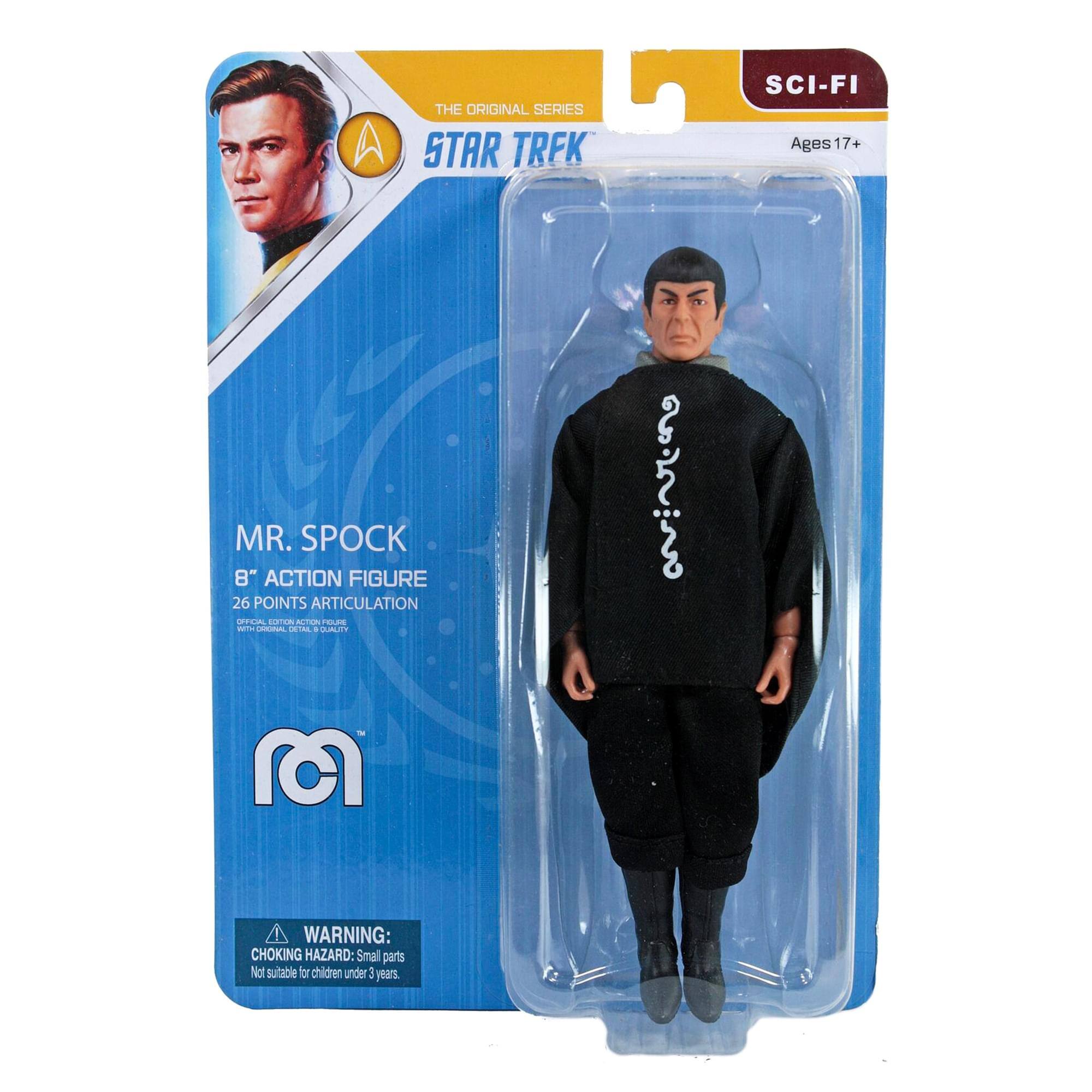 A The Original Series Star Trek Sci-Fi Ages 17+ 17+ Mr. Spock 8" Action Figure 26 Points Articulation Ofci 10c Tl - T Add + C Gyr.t M Warning: Choking Hazard: Small parts Not suitable for children under 3 years.