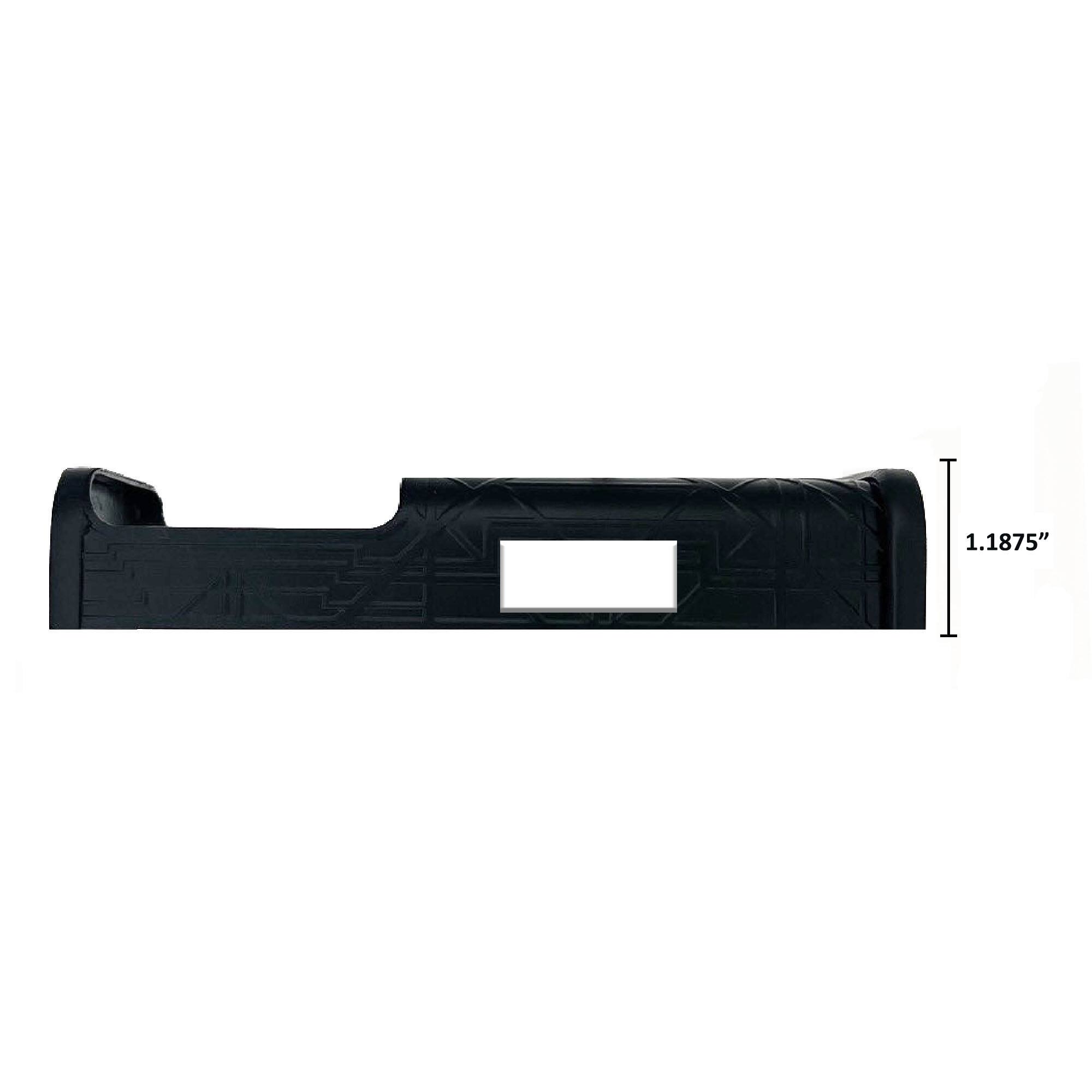 Alt View 1. Michael Healy - Art Deco Video Doorbell Cover (Ring 3, 3 Plus, 4, Battery Plus and Battery Pro) - Matte Black.