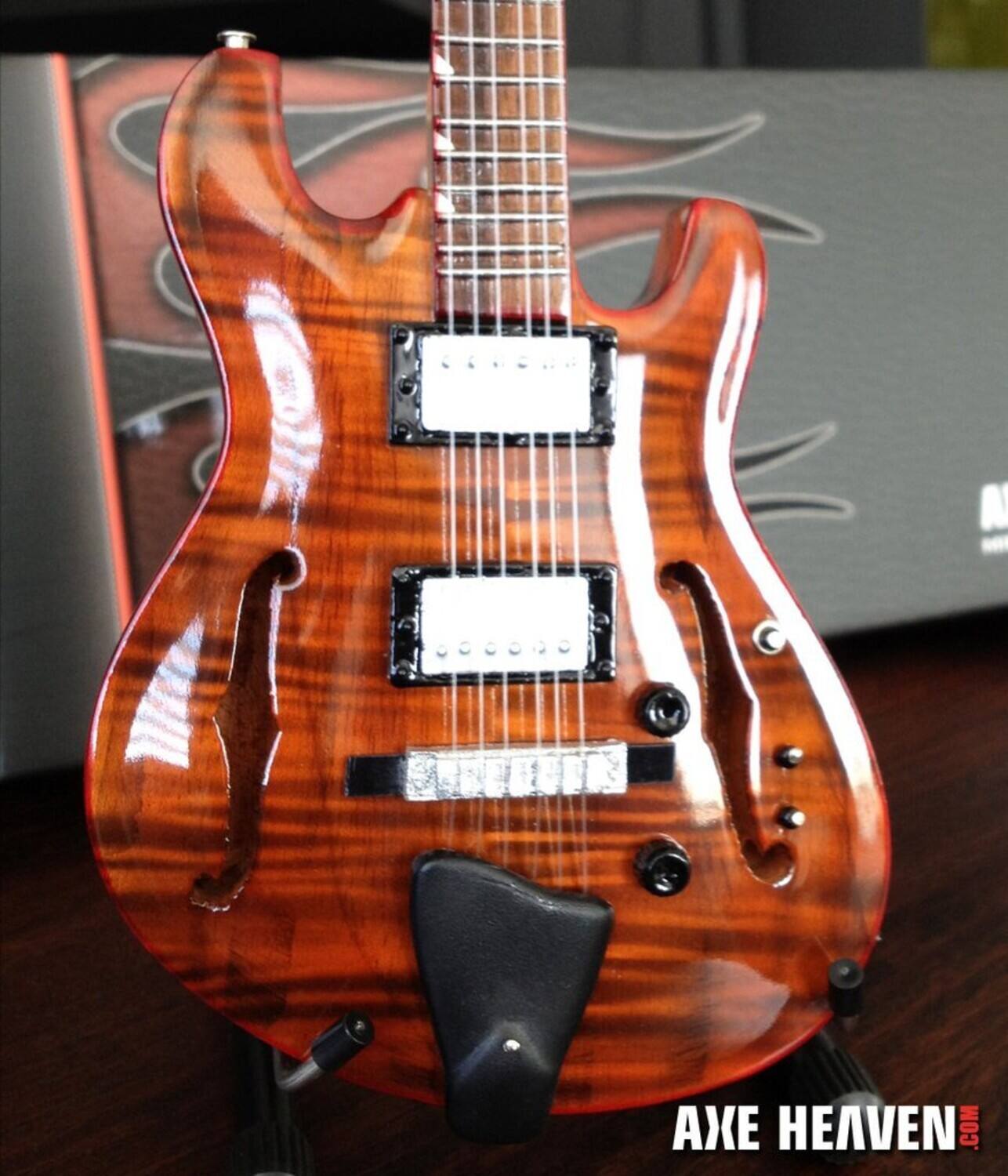 Axe Heaven - Trey Anastasio - Trey Anastasio Phish Signature Paul Languedoc 2010 Ocelot Mini Guitar - Collectibles - Multicolor