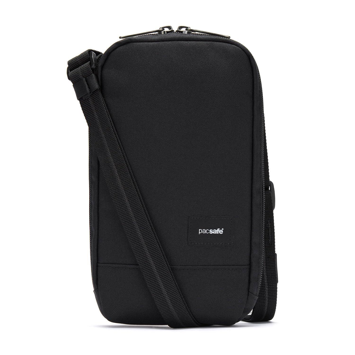 Alt View 1. Pacsafe - RFIDsafe Tech Crossbody (Jet Black) - Jet Black.
