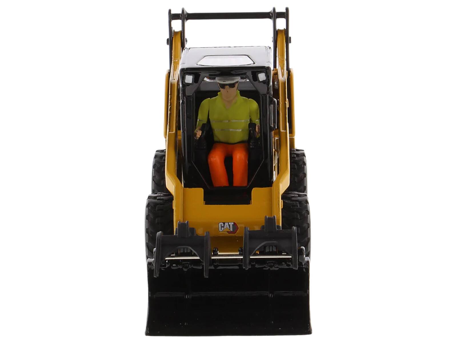 Alt View 1. Diecast Masters - CAT Caterpillar 272D3 Skid Steer Loader with Operator Yellow "High Line" Series 1/32 Diecast Model by Diecast Masters - Yellow .