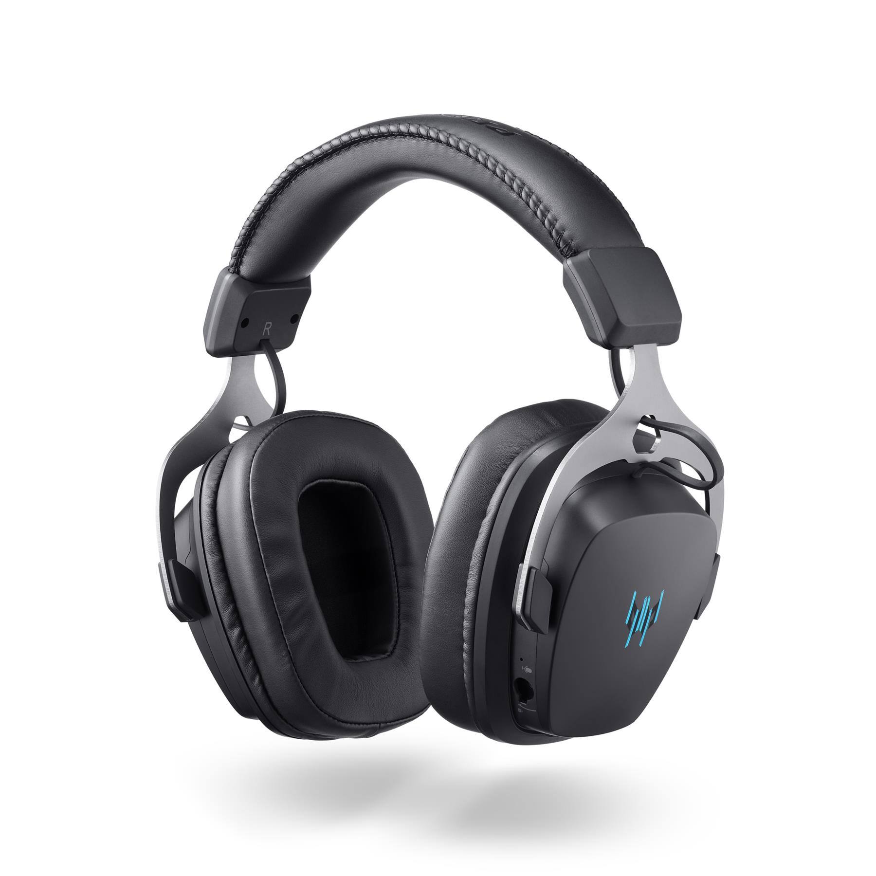 Angle. Acer - Predator Galea 570 Wireless Gaming Headset, Bluetooth 2.4GHz and USB-C Wired, Detachable ENC Mic - PHR550 - Black.