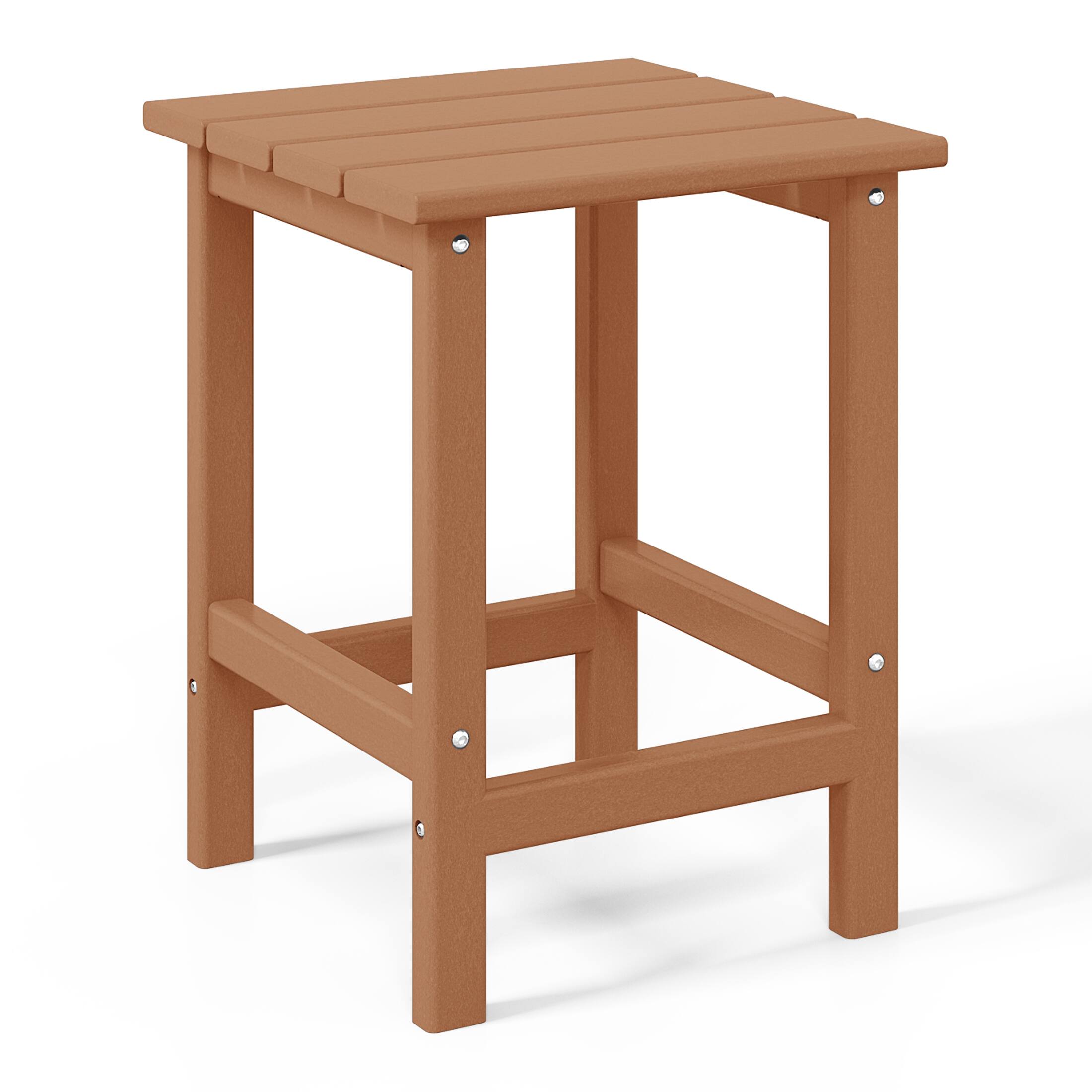 Alt View 2. WestinTrends - WestinTrends Highland Outdoor Patio HDPE Adirondack Chair With Cup Holder and Table Set - Teak.