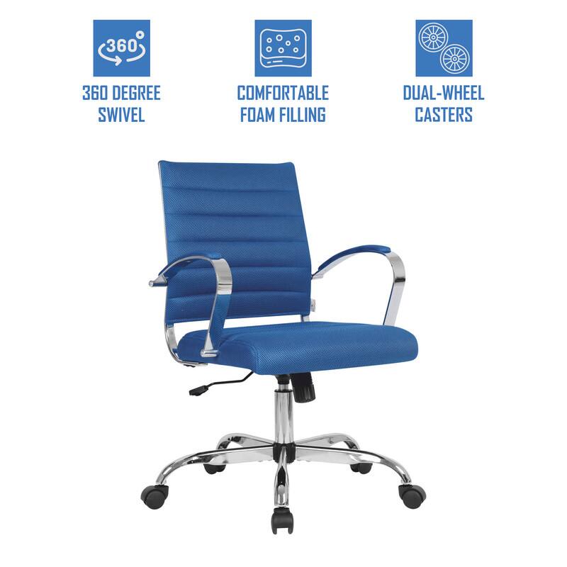 360 Degree Swivel, Comfortable Foam Filling, Dual-Wheel Casters
