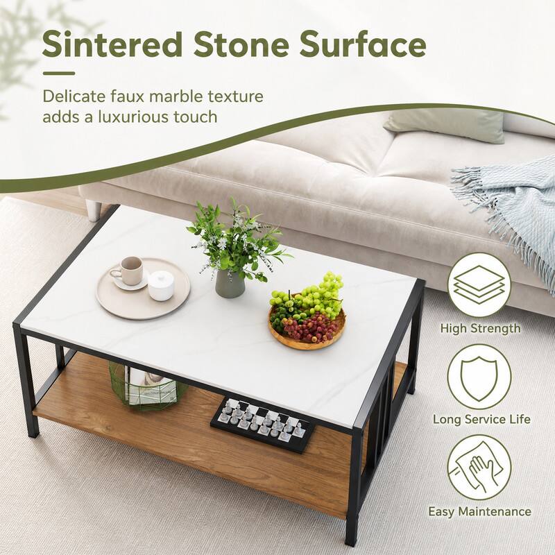 Sintered Stone Surface  
- Delicate faux marble texture adds a luxurious touch  
- High Strength  
- Long Service Life  
- Easy Maintenance