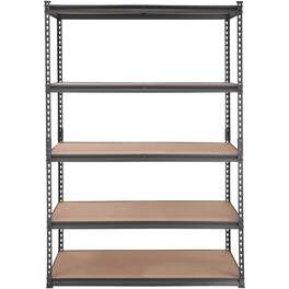 Glintex - 5-Tier Adjustable Metal Storage Shelving Unit Heavy Duty Garage Utility Rack 2000 lbs Capacity for Kitchen Basement.