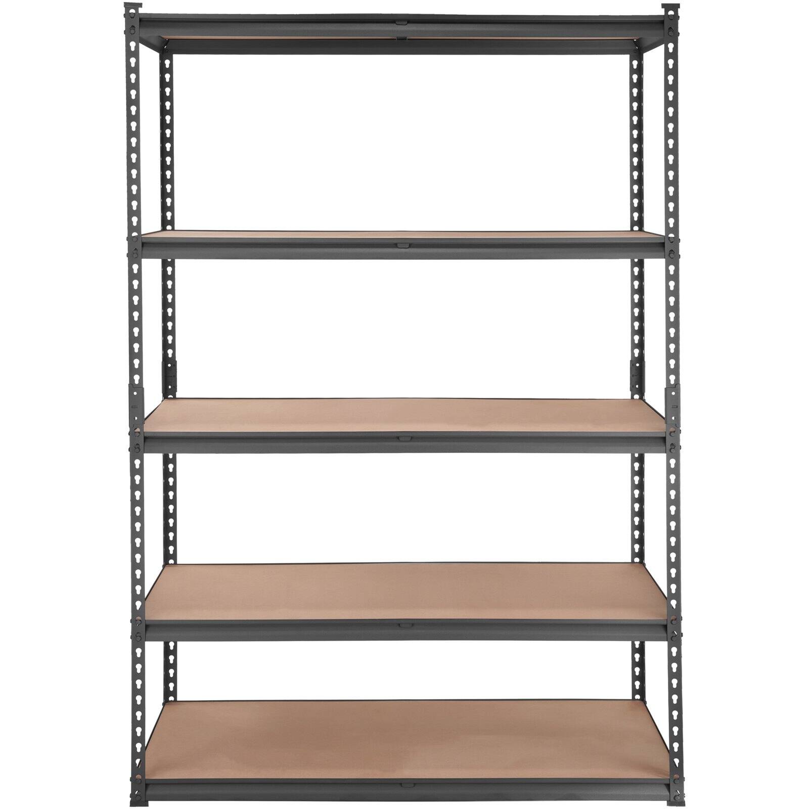 Front. Glintex - 5-Tier Adjustable Metal Storage Shelving Unit Heavy Duty Garage Utility Rack 2000 lbs Capacity for Kitchen Basement..