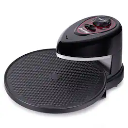 Presto - Pizzazz Plus Rotating Pizza Oven, Bake 7-12" Pizzas, Wings, Rolls & More - Black