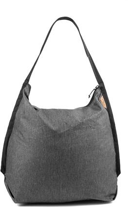 Front. Vulpecula Spade - Packable Tote, Zippable Ultralight Carry-All, Self-Healing Ripstop Shell, Weather-Resistant Stowable Bag - Charcoal.