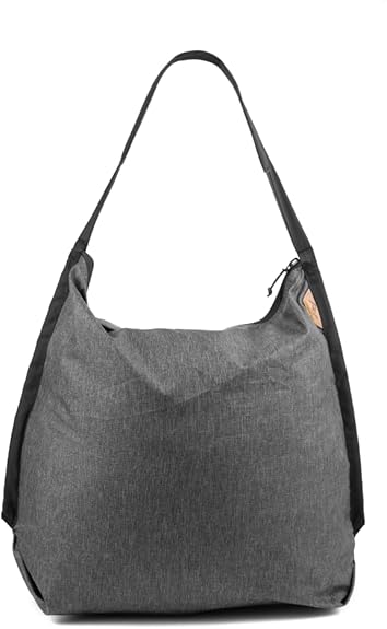 Front. Vulpecula Spade - Packable Tote, Zippable Ultralight Carry-All, Self-Healing Ripstop Shell, Weather-Resistant Stowable Bag - Charcoal.