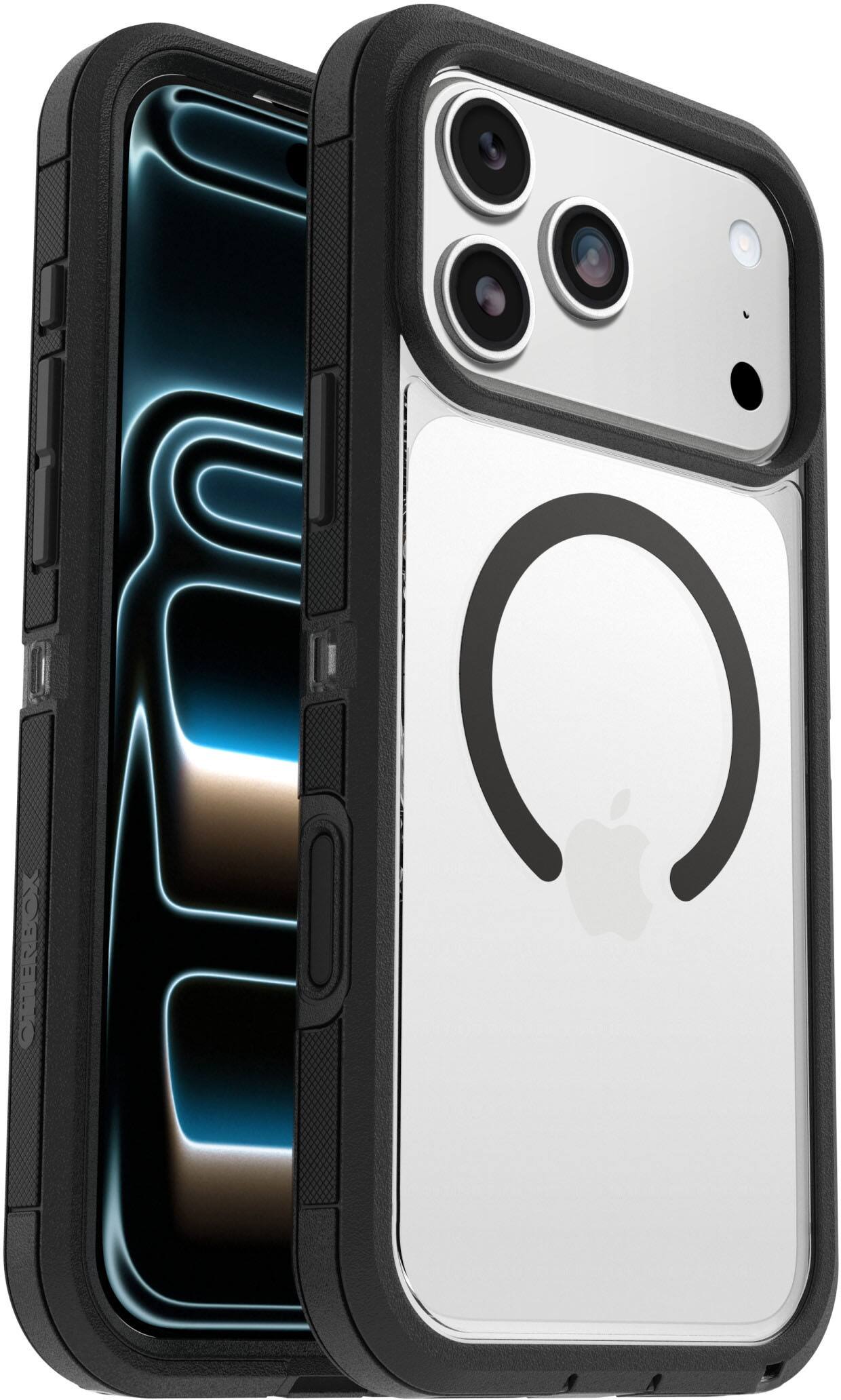 Back. OtterBox - Defender Series Pro XT Hard Shell for Apple iPhone 18 Pro Max and Apple iPhone 17 Pro Max - Dark Side.