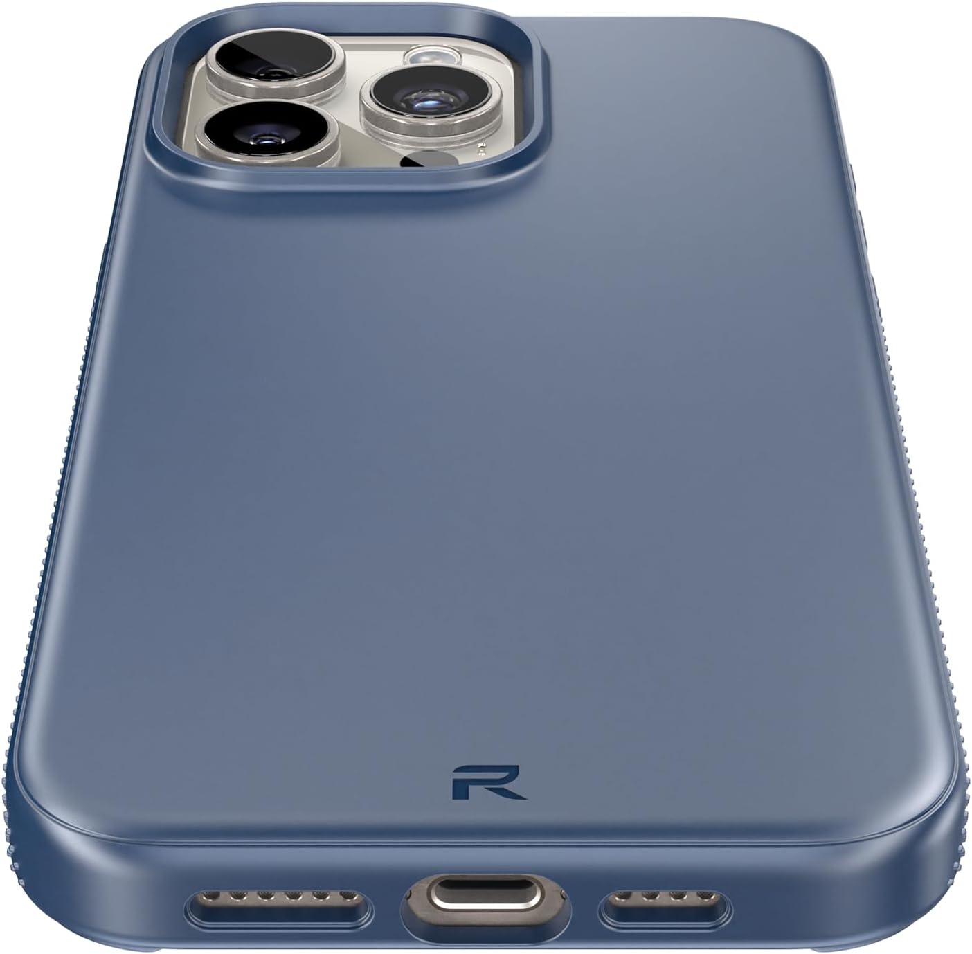 Back. Rebel - Rebel - Air ² Series Case For Apple iPhone 15 Pro Max - Navy Blue - Navy Blue.