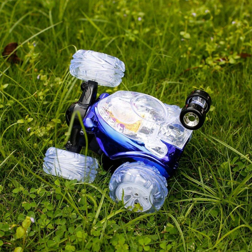 Alt View 2. Loheer - Loheer Mini RC Stunt Car Tumbling Remote Control Off Road Drift Racing Toy with Lights.