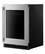 Alt View 10. KitchenAid - 5.2 Cu. Ft. Undercounter Refrigerator - Black Cabinet/Stainless Doors.