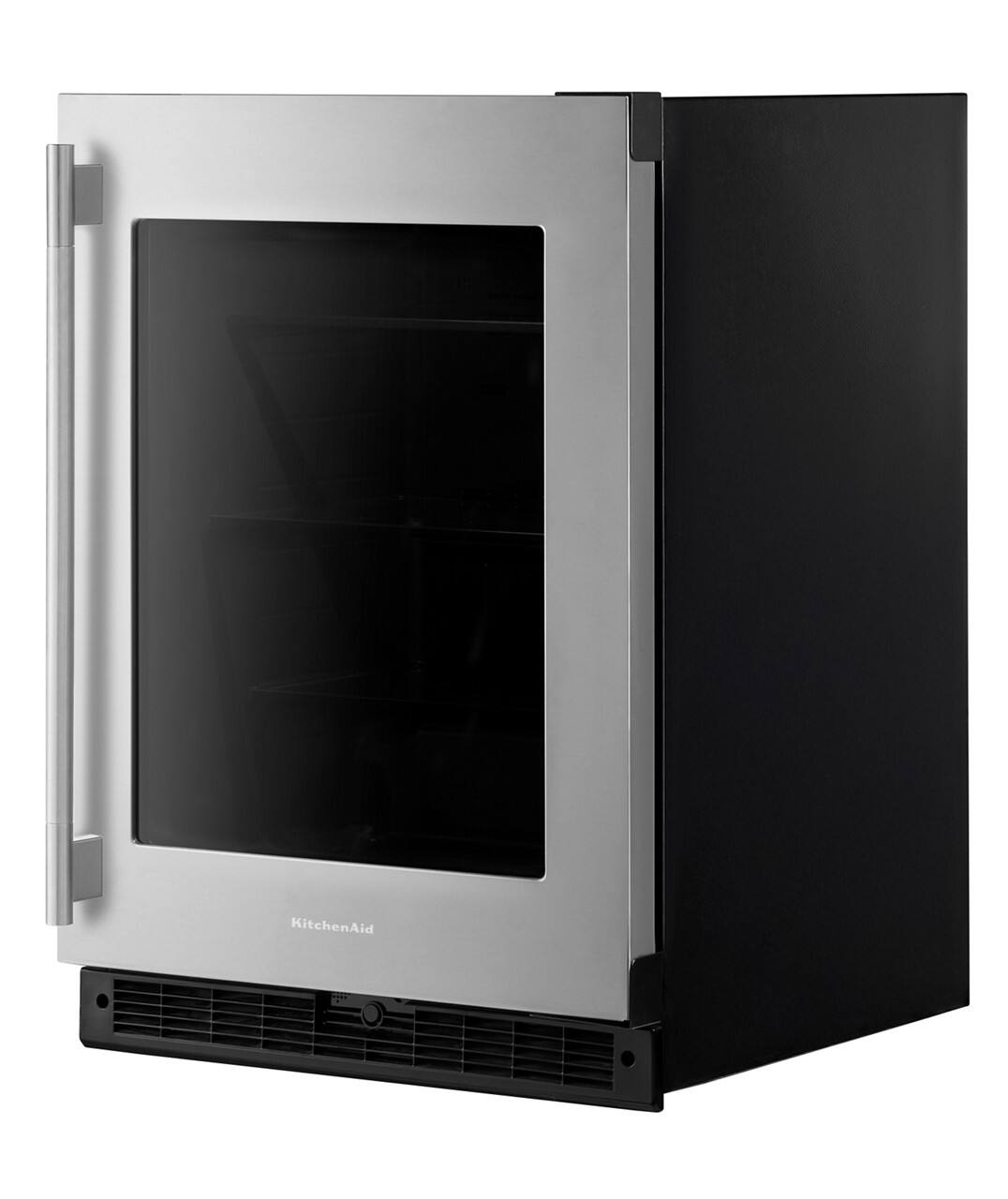 Alt View 10. KitchenAid - 5.2 Cu. Ft. Undercounter Refrigerator - Black Cabinet/Stainless Doors.