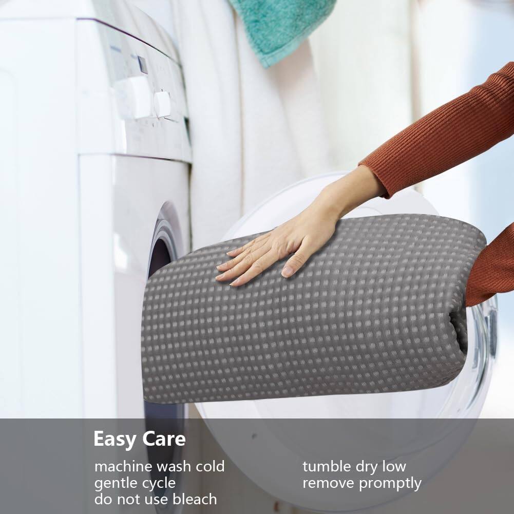 Easy Care

machine wash cold  
gentle cycle  
do not use bleach  

tumble dry low  
remove promptly