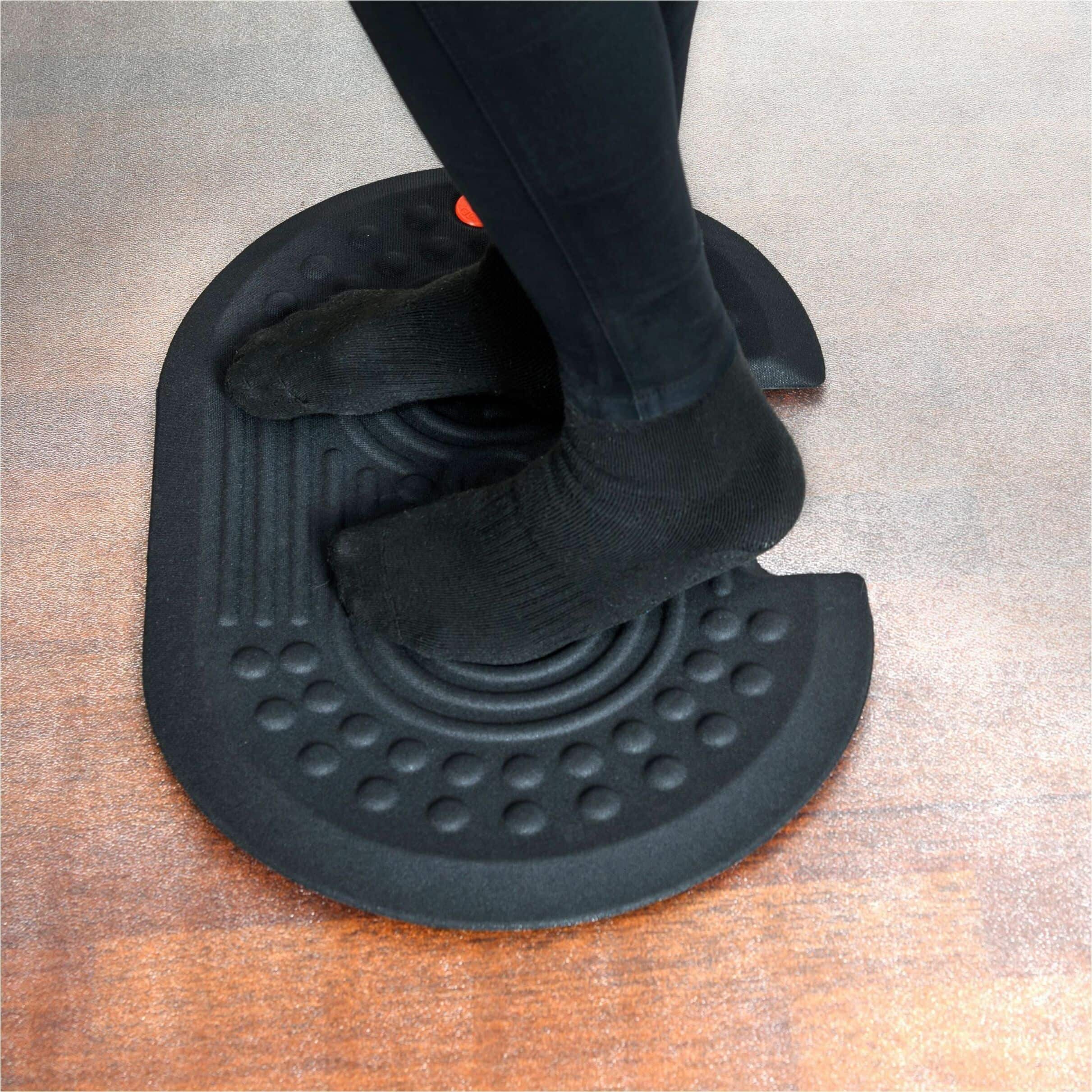 Front. Floortex - AFS-TEX 2000X Black Active Anti-Fatigue Mat - 16'' x 24'' - Black.