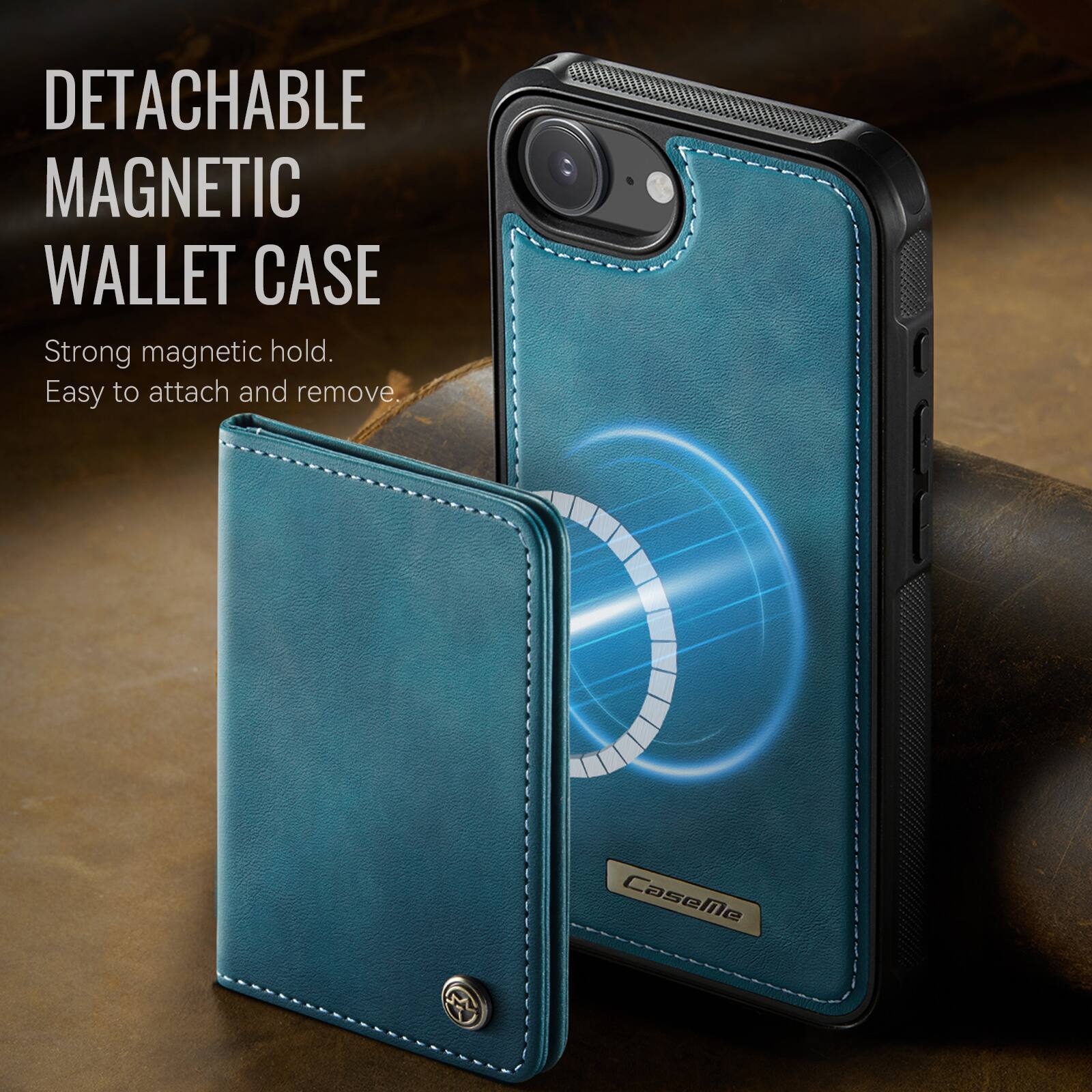 DETACHABLE MAGNETIC WALLET CASE

Strong magnetic hold. Easy to attach and remove.