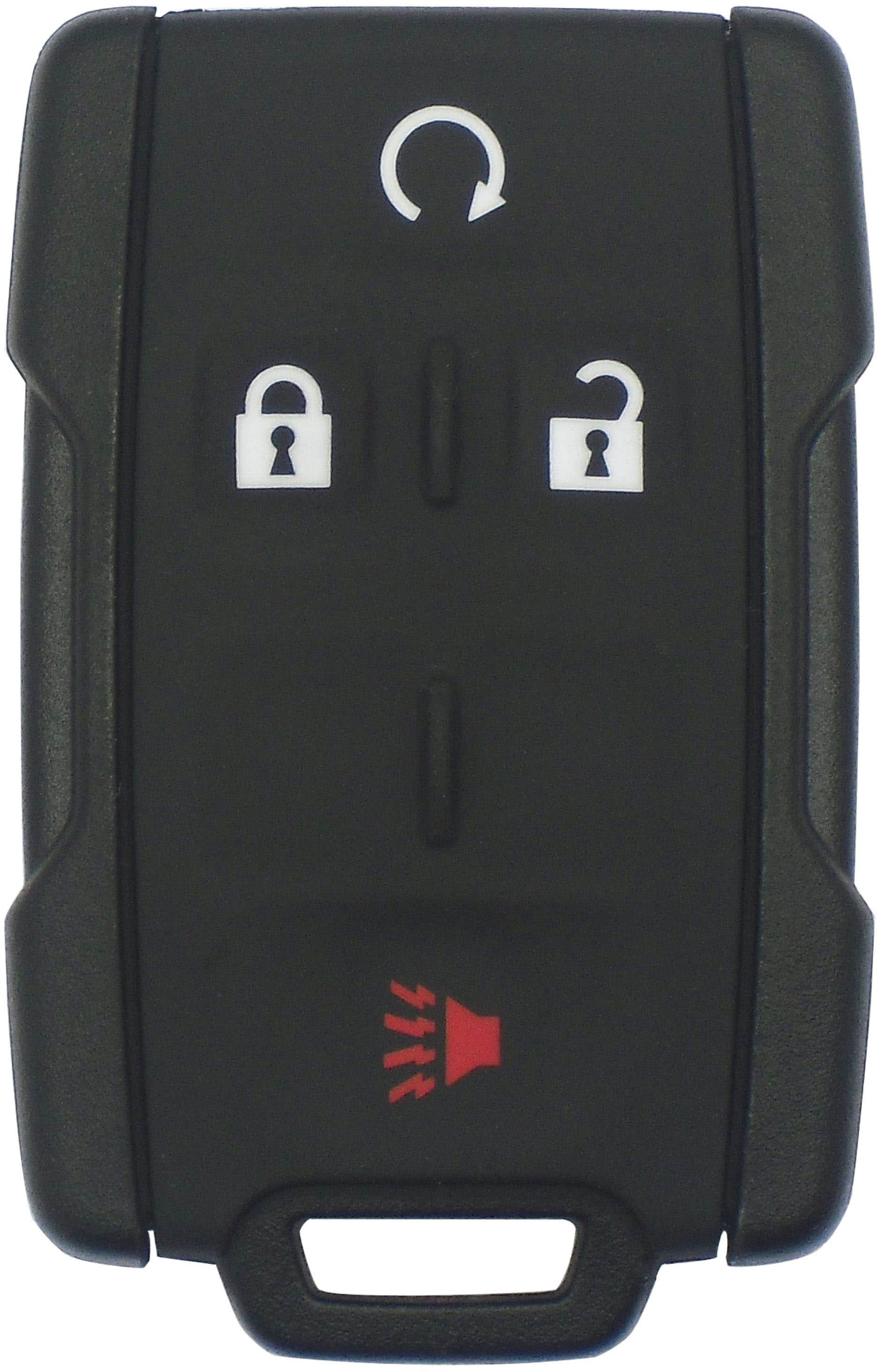 Front. Car Keys Express - Car Keys Express Replacement GM Remote - 3 Buttons (Lock, Unlock, and Panic) Includes programming device - Black.
